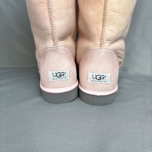 New UGG Classic Tall Sz 10 Baby Pink Collectors Grey Sole Retired EXTREMELY RARE - Picture 5 of 16